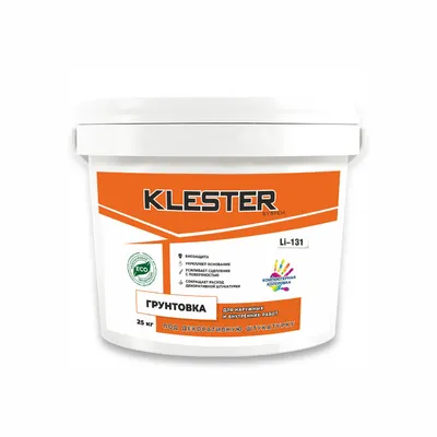 Грунтовка под декоративные штукатурки KLESTER Li-131 (25 кг) (фото 1)