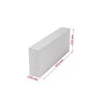 Газобетонный блок Аэроблок 100х250х600 D500